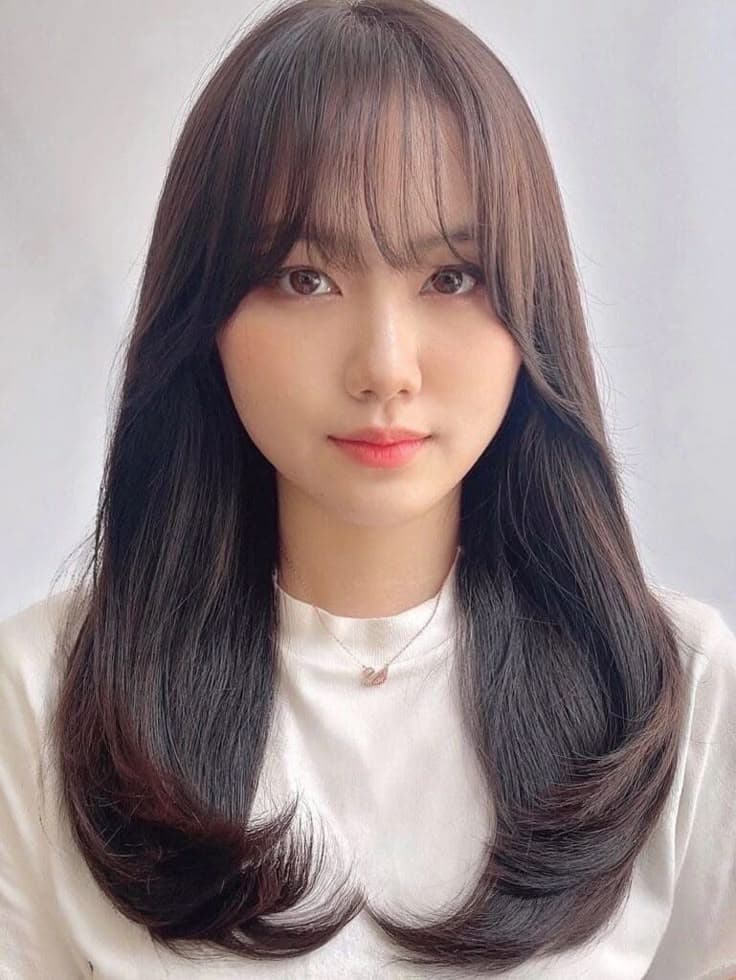 See-through bangs — Korean women's hairstyle