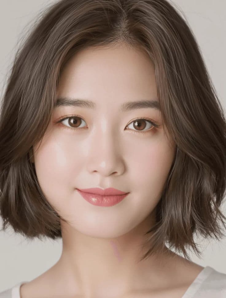 Soft Bob with Subtle Waves — Korean women's hairstyle